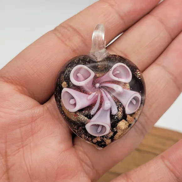 Murano Glass Handblown Pendant Lot of 2 - Picture 6 of 7